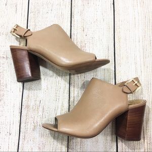 MICHAEL KORS Peep Toe Slingback Bootie